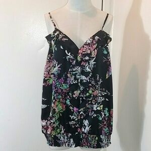 Lane Bryant Adjustable straps Ruffled front Tank